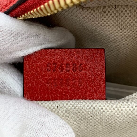NIB Gucci GG Supreme & Red Leather Apple Shoulder Bag - Picture 13 of 15